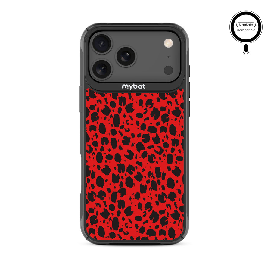 MyBat Design Lab Series MagSafe Case for Apple iPhone 17 Pro Max - Red Leopard Print - MIP17PMCSLESMSMP008-3.jpg