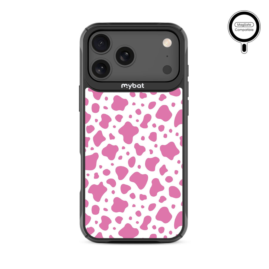 MyBat Design Lab Series MagSafe Case for Apple iPhone 17 Pro Max - Pink Cow Print