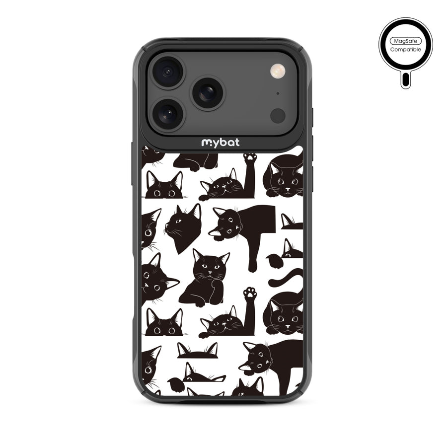 MyBat Design Lab Series MagSafe Case for Apple iPhone 17 Pro Max - Black Cats - MIP17PMCSLESMSMP017-3.jpg