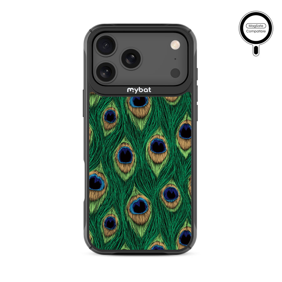 MyBat Design Lab Series MagSafe Case for Apple iPhone 17 Pro Max - Peacock Feathers - MIP17PMCSLESMSMP018-3.jpg