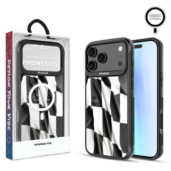 MyBat Design Lab Series MagSafe Case for Apple iPhone 17 Pro Max - Racing Flag - MIP17PMCSLESMSMP040-1.jpg