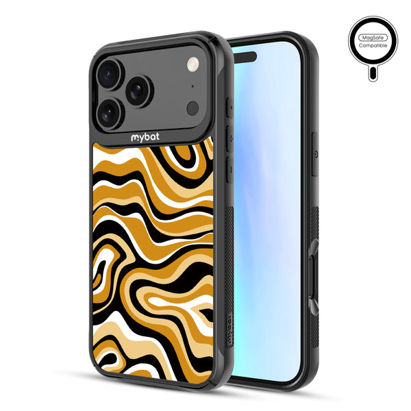 MyBat Design Lab Series MagSafe Case for Apple iPhone 17 Pro Max - Groovy Golden Swirls - MIP17PMCSLESMSMP093-2.jpg