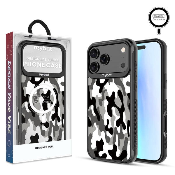 MyBat Design Lab Series MagSafe Case for Apple iPhone 17 Pro Max - Black & White Camouflage - MIP17PMCSLESMSMP122-1.jpg