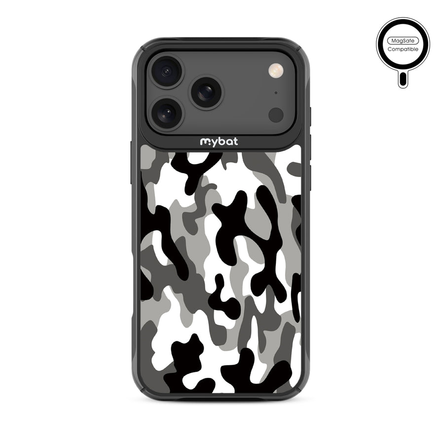 MyBat Design Lab Series MagSafe Case for Apple iPhone 17 Pro Max - Black & White Camouflage - MIP17PMCSLESMSMP122-3.jpg