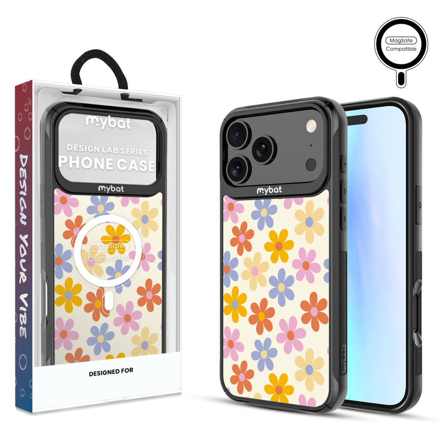 MyBat Design Lab Series MagSafe Case for Apple iPhone 17 Pro Max - Retro Daisies - MIP17PMCSLESMSMP137-1.jpg