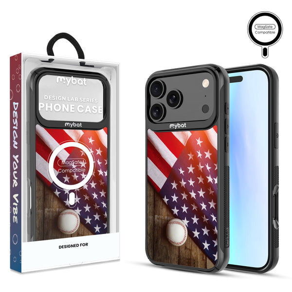 MyBat Design Lab Series MagSafe Case for Apple iPhone 17 Pro Max - Patriotic Pitch - MIP17PMCSLESMSMP172-1.jpg