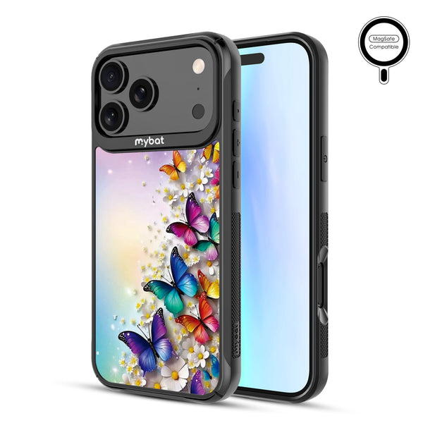MyBat Design Lab Series MagSafe Case for Apple iPhone 17 Pro Max - Rainbow Butterflies - MIP17PMCSLESMSMP187-2.jpg