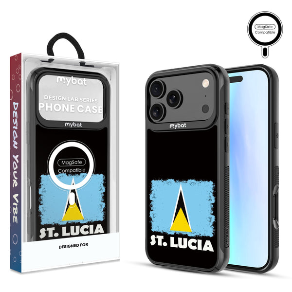 MyBat Design Lab Series MagSafe Case for Apple iPhone 17 Pro Max - St. Lucia Flag - MIP17PMCSLESMSMP262-1.jpg