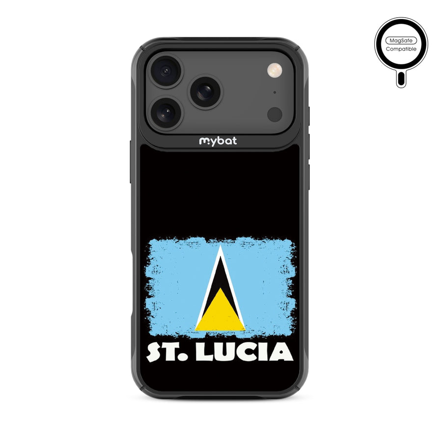 MyBat Design Lab Series MagSafe Case for Apple iPhone 17 Pro Max - St. Lucia Flag - MIP17PMCSLESMSMP262-3.jpg