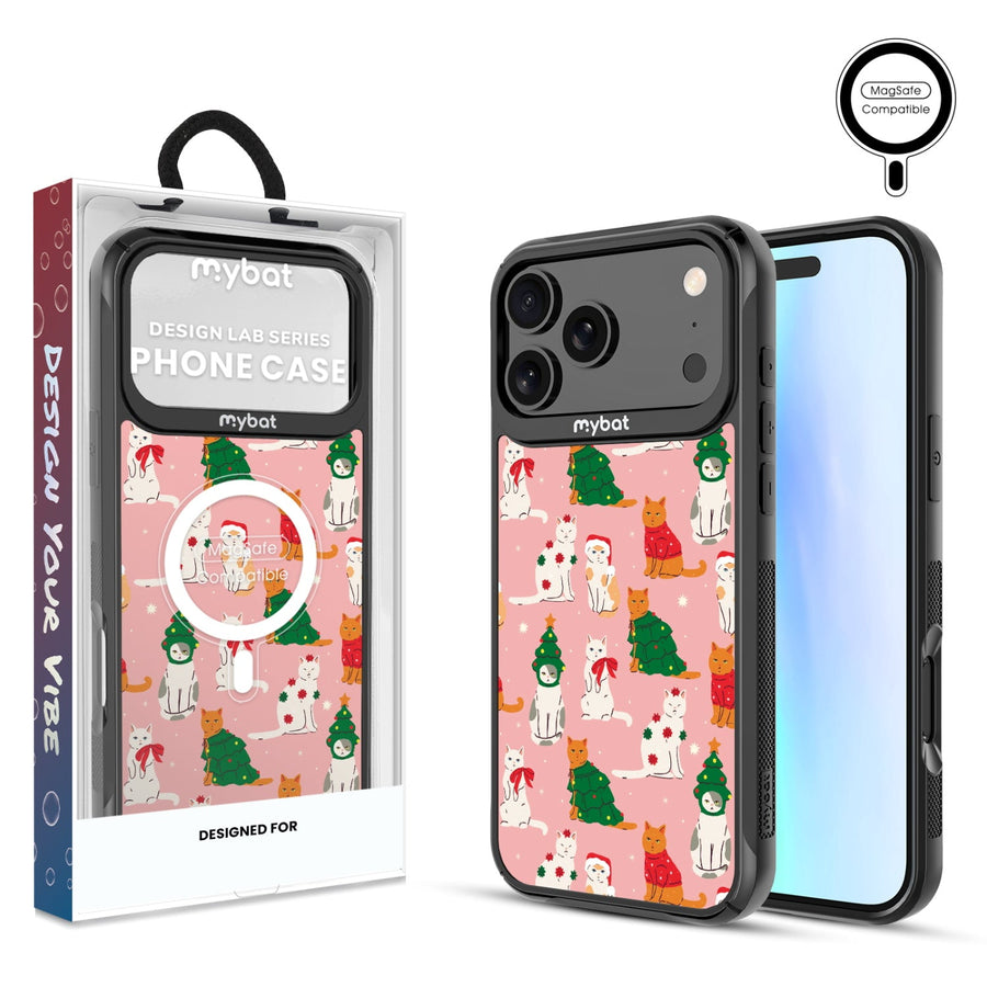 MyBat Design Lab Series MagSafe Case for Apple iPhone 17 Pro Max - Meowy Christmas