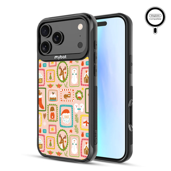 MyBat Design Lab Series MagSafe Case for Apple iPhone 17 Pro Max - Holiday Stamps - MIP17PMCSLESMSMP297-2.jpg