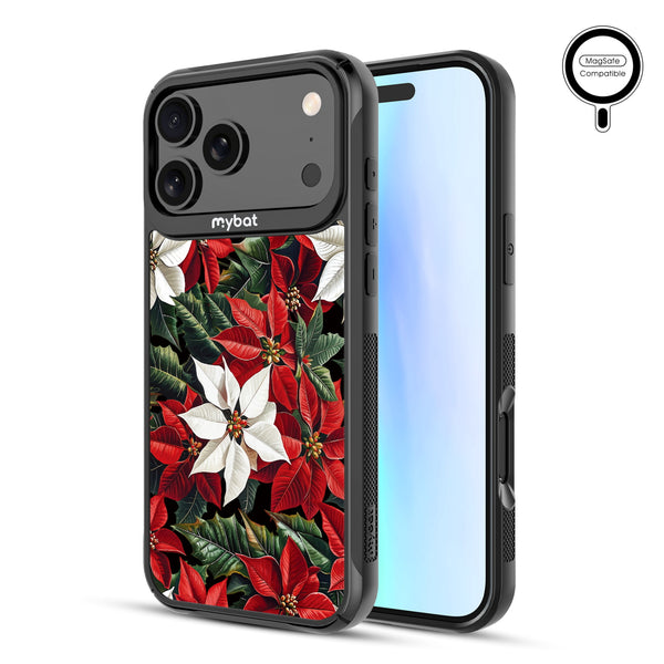 MyBat Design Lab Series MagSafe Case for Apple iPhone 17 Pro Max - Christmas Poinsettias - MIP17PMCSLESMSMP301-2.jpg