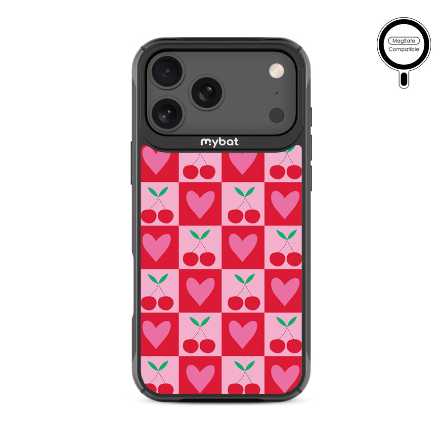 MyBat Design Lab Series MagSafe Case for Apple iPhone 17 Pro Max - Cherry Hearts - MIP17PMCSLESMSMP334-3.jpg
