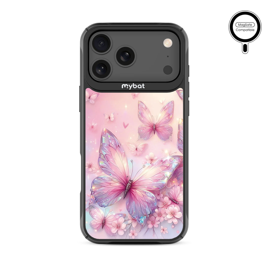 MyBat Design Lab Series MagSafe Case for Apple iPhone 17 Pro Max - Pink Butterflies - MIP17PMCSLESMSMP361-3.jpg
