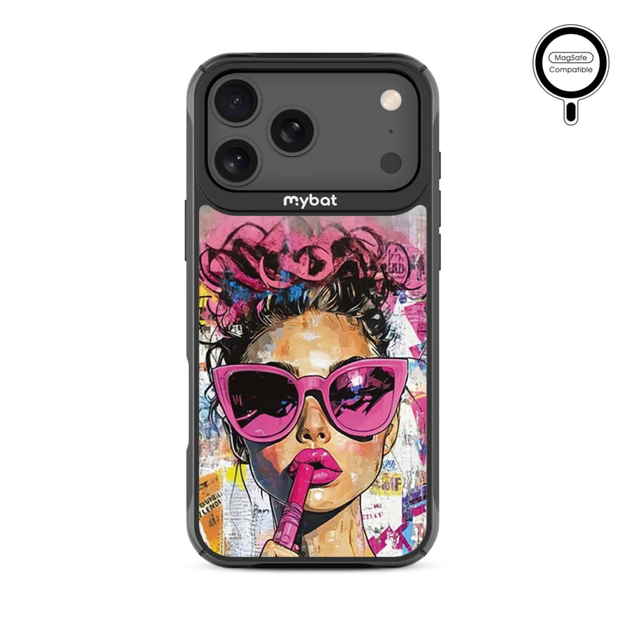 MyBat Design Lab Series MagSafe Case for Apple iPhone 17 Pro Max - Graffiti Girl - MIP17PMCSLESMSMP383-3.jpg