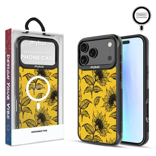 MyBat Design Lab Series MagSafe Case for Apple iPhone 17 Pro Max - Golden Sunflowers - MIP17PMCSLESMSMP444-1.jpg