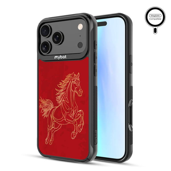 MyBat Design Lab Series MagSafe Case for Apple iPhone 17 Pro Max - Fire Horse - MIP17PMCSLESMSMP460-2.jpg