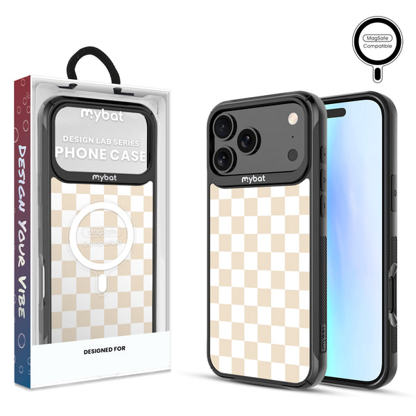 MyBat Design Lab Series MagSafe Case for Apple iPhone 17 Pro Max - Tan Check - MIP17PMCSLESMSMP475-1.jpg