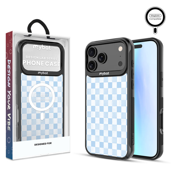 MyBat Design Lab Series MagSafe Case for Apple iPhone 17 Pro Max - Sky Blue Check - MIP17PMCSLESMSMP478-1.jpg