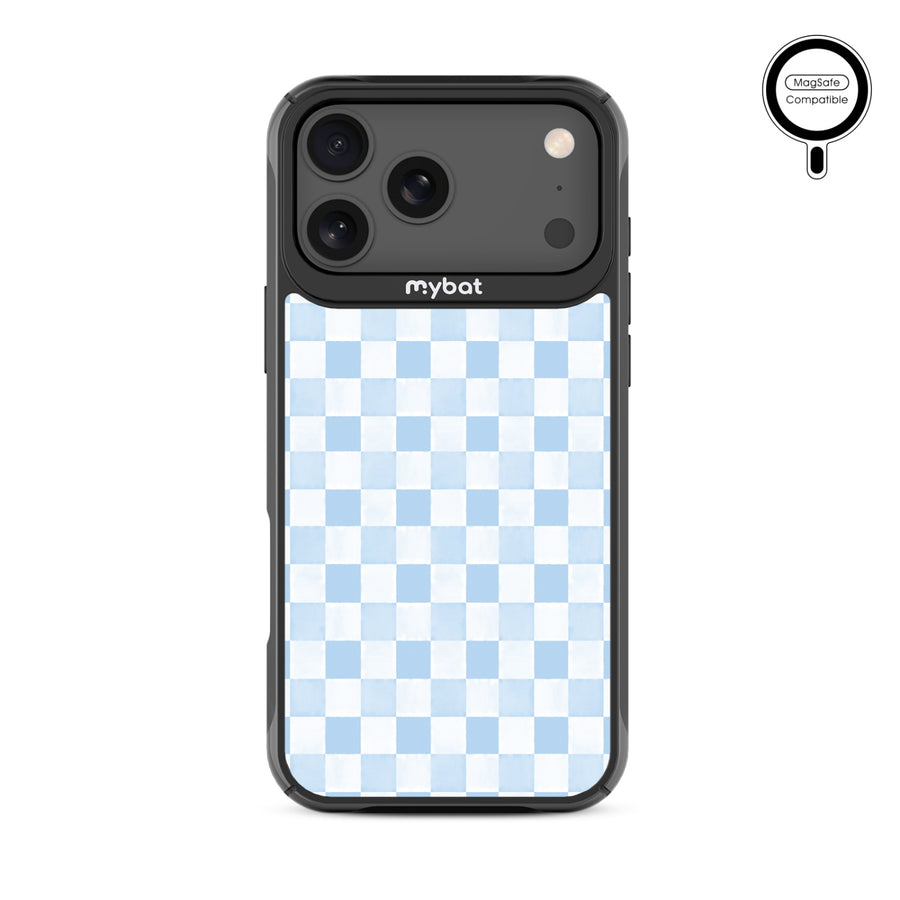 MyBat Design Lab Series MagSafe Case for Apple iPhone 17 Pro Max - Sky Blue Check - MIP17PMCSLESMSMP478-3.jpg