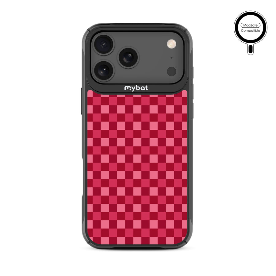 MyBat Design Lab Series MagSafe Case for Apple iPhone 17 Pro Max - Raspberry Check - MIP17PMCSLESMSMP481-3.jpg
