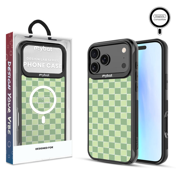 MyBat Design Lab Series MagSafe Case for Apple iPhone 17 Pro Max - Matcha Check - MIP17PMCSLESMSMP482-1.jpg