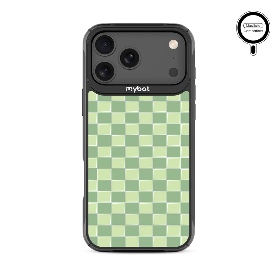 MyBat Design Lab Series MagSafe Case for Apple iPhone 17 Pro Max - Matcha Check