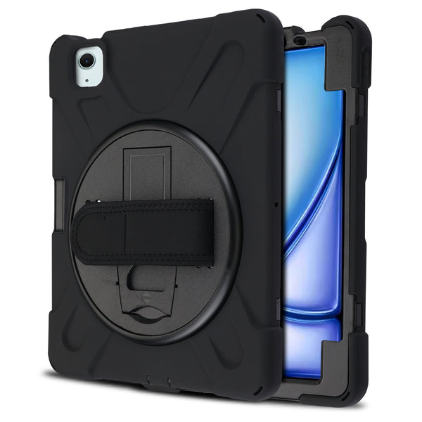 MyBat Rotatable Stand Protector Cover (with Wristband) for Apple iPad Air 11 (2024)/iPad Air 11 (2026) / iPad Air 11 (2025) - Black / Black - MIPA114CSRSSS001-2.jpg