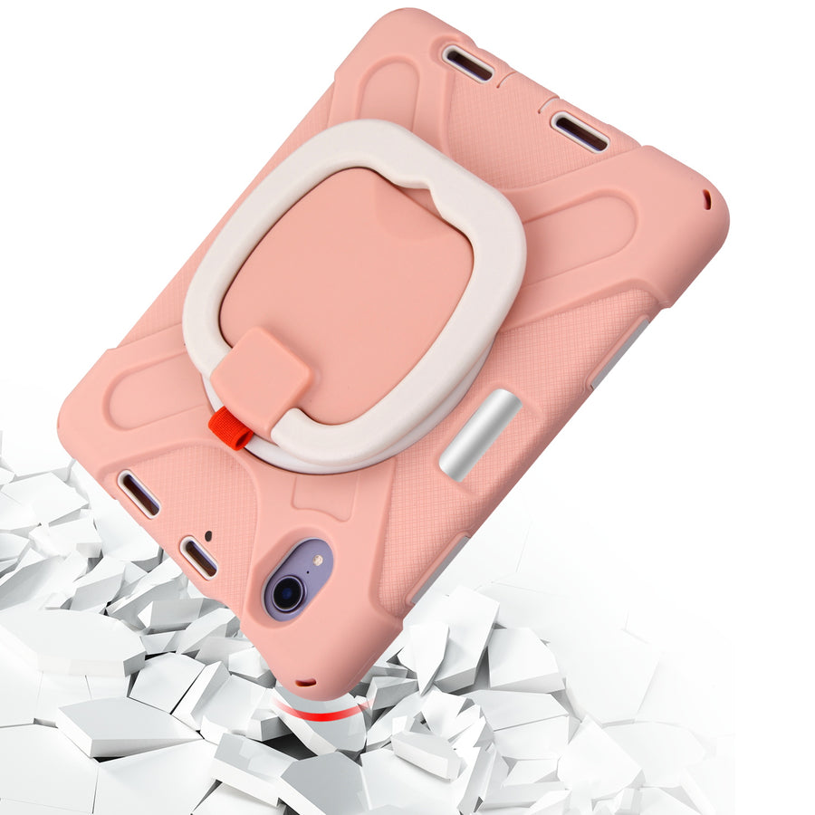 MyBat Rotatable Stand Shockproof Protector Cover for Apple iPad mini 6 (2021) / iPad mini 7 (2024) - Rose Gold / Rose Gold - MIPMI6CSRSSS252-9.jpg