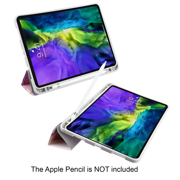 MyBat Slim Fit Smart MyJacket with Trifold Stand for Apple iPad Pro 11 (2020)/iPad Pro 11 (2022) / iPad Pro 11 (2021) - Purple / Pink Mixed Marbling - MIPP11PCMJT022-2.jpg