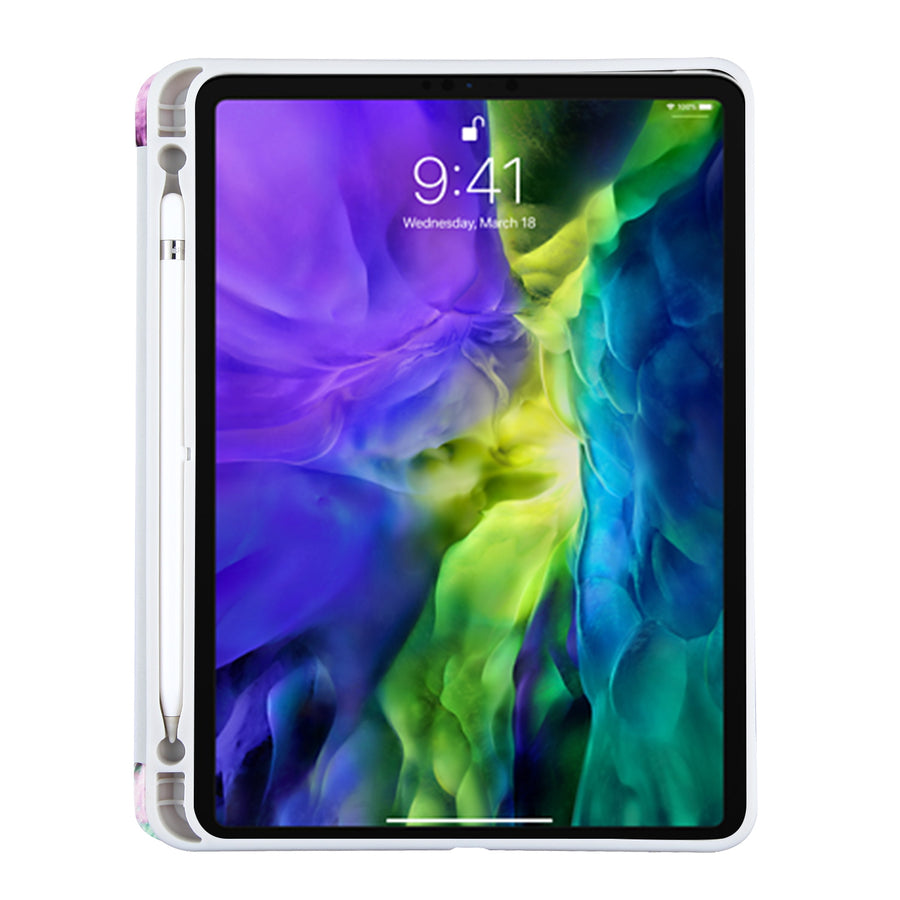 MyBat Slim Fit Smart MyJacket with Trifold Stand for Apple iPad Pro 11 (2020)/iPad Pro 11 (2022) / iPad Pro 11 (2021) - Purple / Pink Mixed Marbling - MIPP11PCMJT022-3.jpg