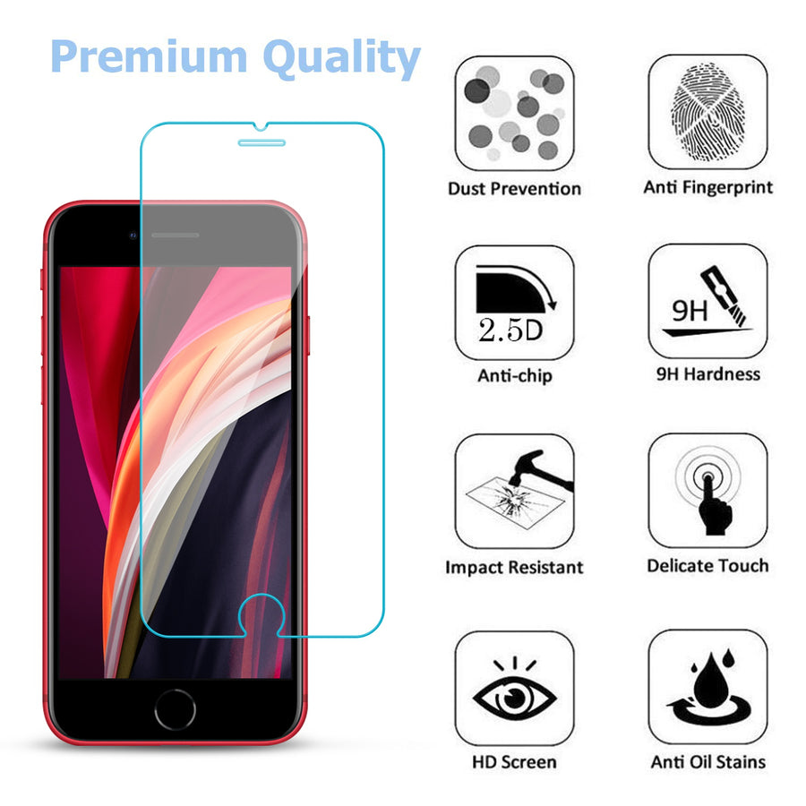 MyBat Tempered Glass Screen Protector (2.5D)(25-pack) for Apple iPhone SE (2020) / SE (2022) - Clear - MIPSE2SC81TF-3.jpg
