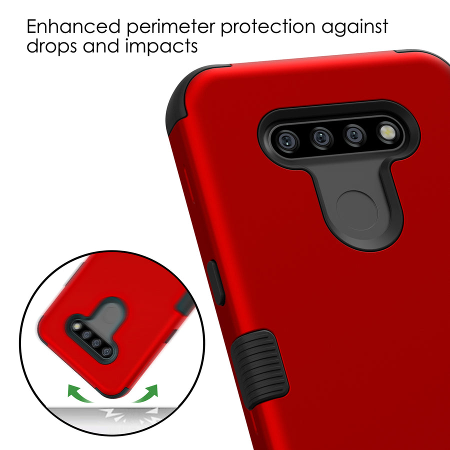 MyBat TUFF Series Case for Lg K51 / Reflect - Red - MLK51CSE1TS006-6.jpg