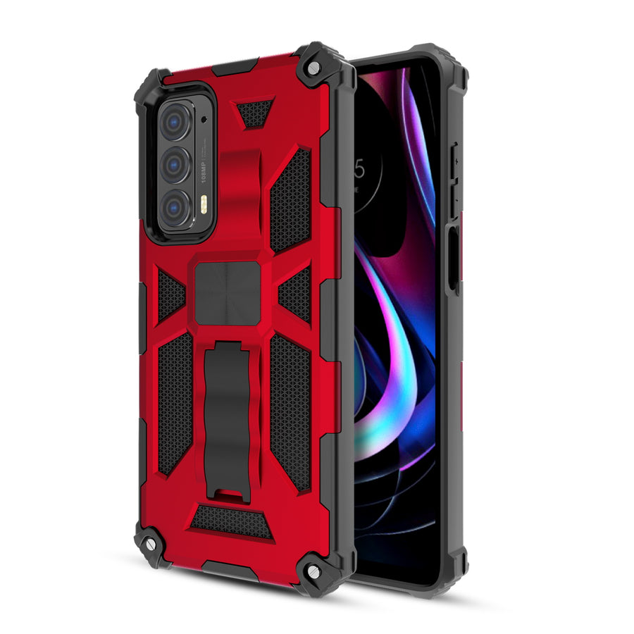 MyBat Sturdy Hybrid Protector Cover (with Stand) for Motorola Edge (2021) / Edge 5G UW - Red / Black - MME21CSFSSS003-2.jpg