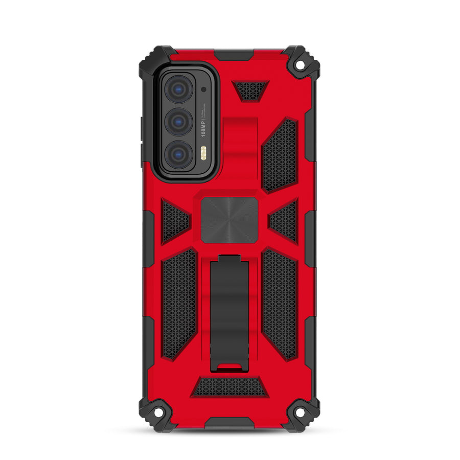 MyBat Sturdy Hybrid Protector Cover (with Stand) for Motorola Edge (2021) / Edge 5G UW - Red / Black - MME21CSFSSS003-3.jpg