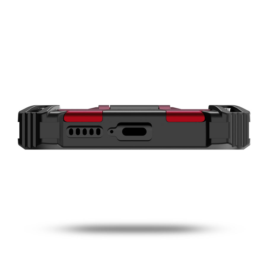 MyBat Sturdy Hybrid Protector Cover (with Stand) for Motorola Edge (2021) / Edge 5G UW - Red / Black - MME21CSFSSS003-6.jpg