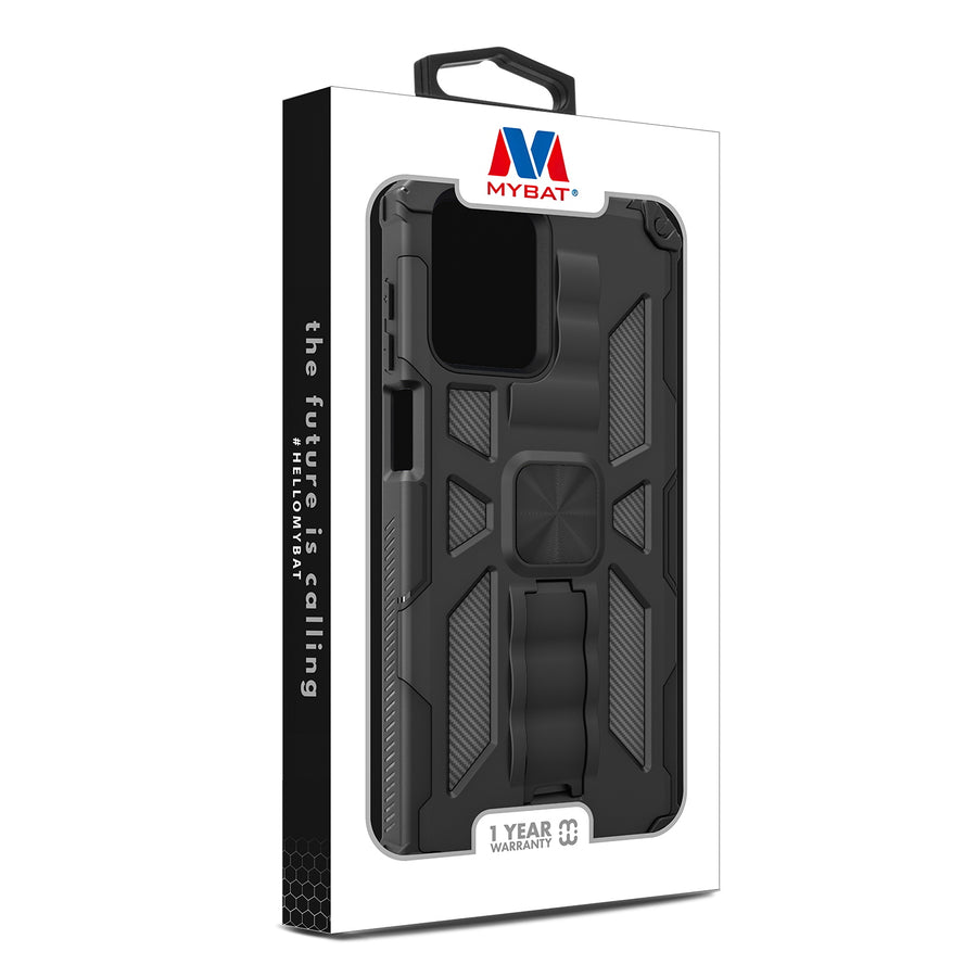 MyBat Sturdy Hybrid Protector Cover (with Stand) for Motorola Moto G 5G (2023) - Black / Black - MMG5G23CSFSSS001-10.jpg