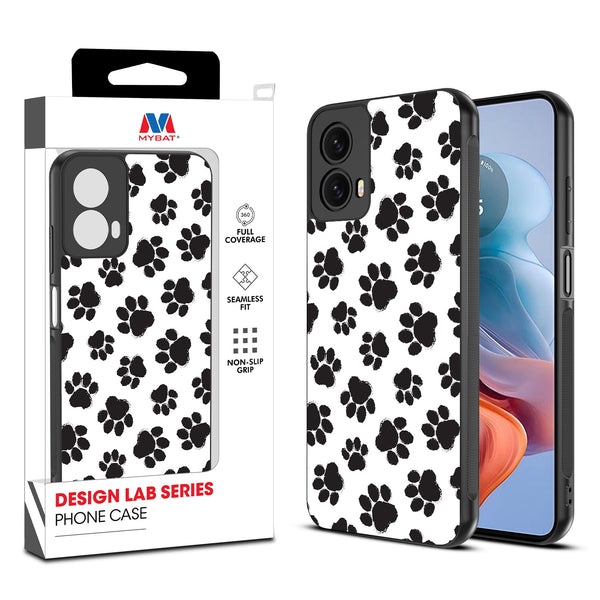 MyBat Design Lab Series Case for Motorola Moto G 5G (2024) - Black Paw Prints - MMG5G24CSLESM002-1.jpg