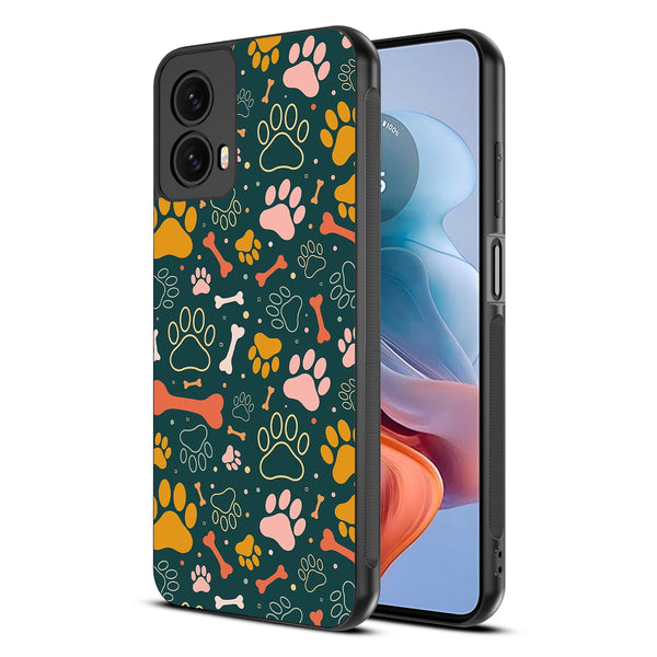 MyBat Design Lab Series Case for Motorola Moto G 5G (2024) - Paw Prints & Bones - MMG5G24CSLESM003-2.jpg