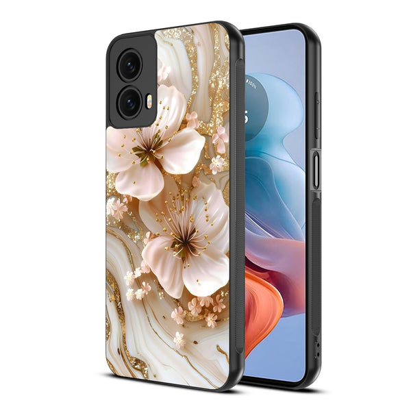 MyBat Design Lab Series Case for Motorola Moto G 5G (2024) - Golden Petal Glow - MMG5G24CSLESM186-2.jpg