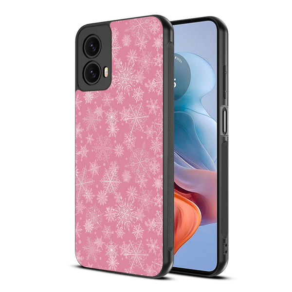 MyBat Design Lab Series Case for Motorola Moto G 5G (2024) - Pink Snowflakes - MMG5G24CSLESM282-2.jpg