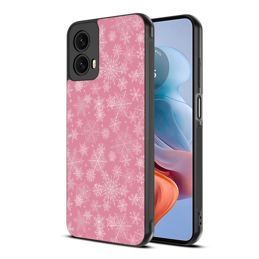 MyBat Design Lab Series Case for Motorola Moto G 5G (2024) - Pink Snowflakes - MMG5G24CSLESM282-2.jpg