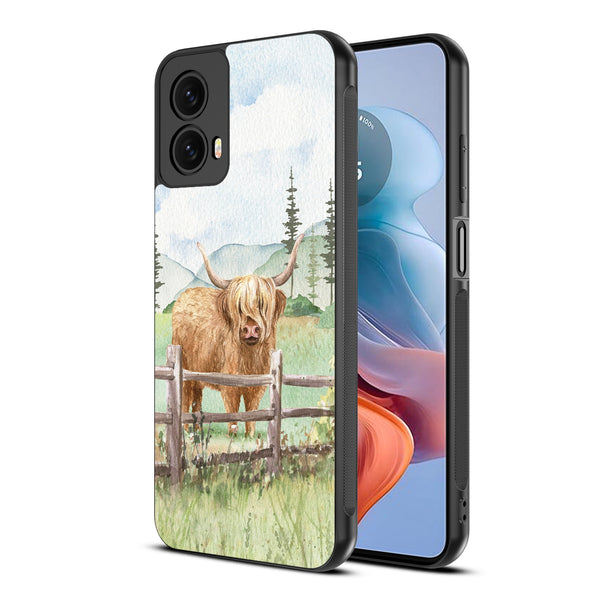 MyBat Design Lab Series Case for Motorola Moto G 5G (2024) - Highland Cow - MMG5G24CSLESM470-2.jpg