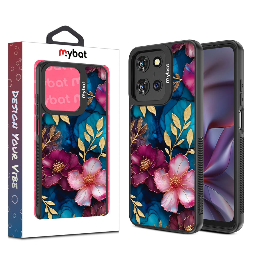 MyBat Design Lab Series Case for Motorola Moto G 5G (2025) / Moto G 5G (2026) / Moto G Play (2026) – Gilded Petals