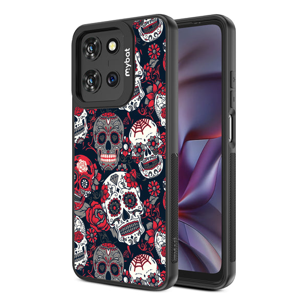 MyBat Design Lab Series Case for Motorola Moto G 5G (2025) / Moto G 5G (2026) / Moto G Play (2026) – Sugar Rose Skulls - MMG5G25CSLESMP418-2.jpg