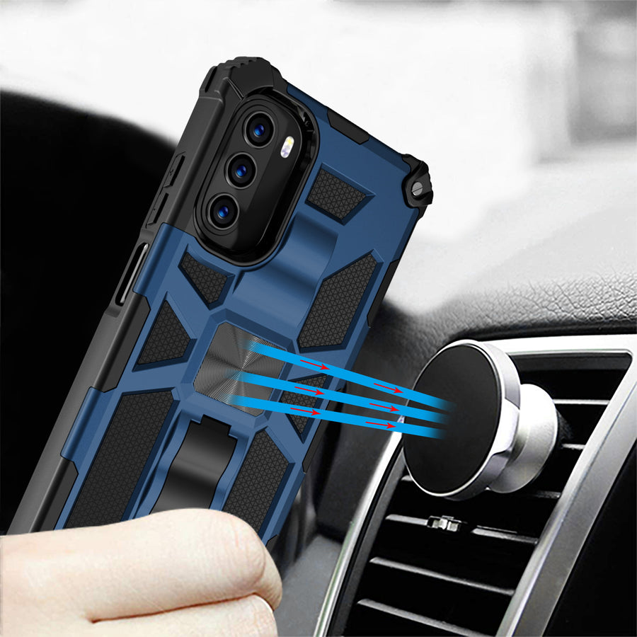 MyBat Sturdy Hybrid Protector Cover (with Stand) for Motorola Moto G 5G (2022) - Ink Blue / Black - MMG5GCSFSSS002-9.jpg