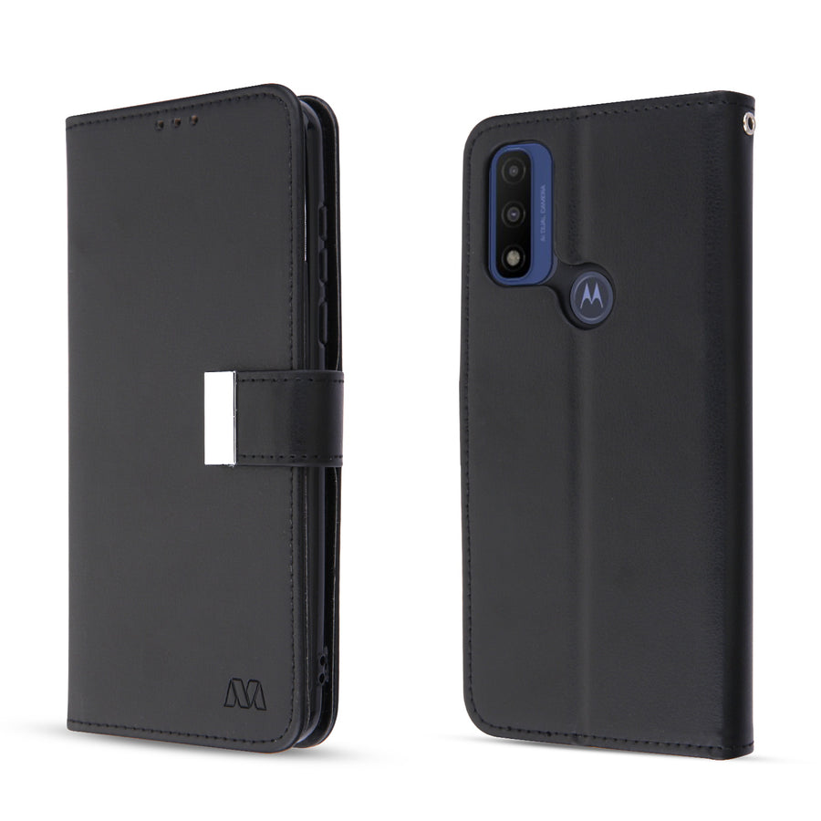 MyBat MyJacket Wallet Xtra Series for Motorola Moto G Pure / Moto G Power (2022) - Black / Black - MMGPPCMJG031-6.jpg