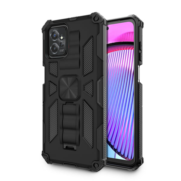 MyBat Sturdy Hybrid Protector Cover (with Stand) for Motorola Moto G Power 5G (2023) - Black / Black - MMGPW23CSFSSS001-2.jpg