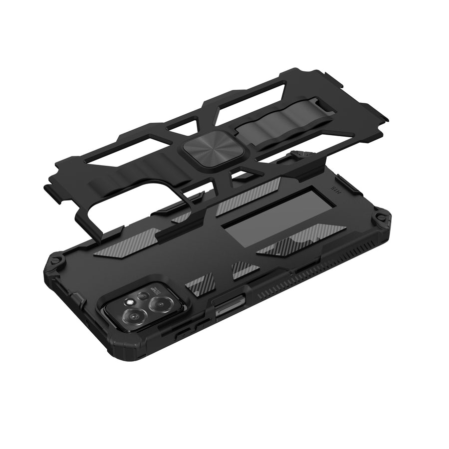 MyBat Sturdy Hybrid Protector Cover (with Stand) for Motorola Moto G Power 5G (2023) - Black / Black - MMGPW23CSFSSS001-8.jpg