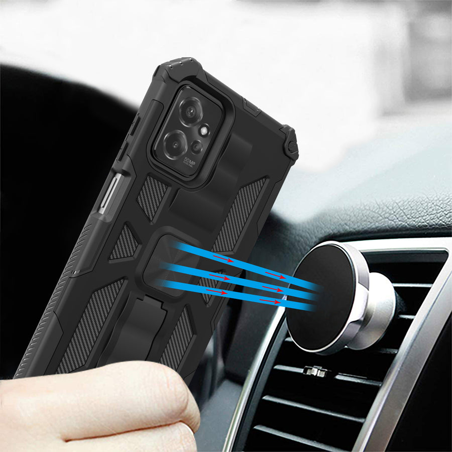 MyBat Sturdy Hybrid Protector Cover (with Stand) for Motorola Moto G Power 5G (2023) - Black / Black - MMGPW23CSFSSS001-9.jpg